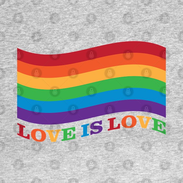 Love is Love Rainbow Flag by gentlemanjoan